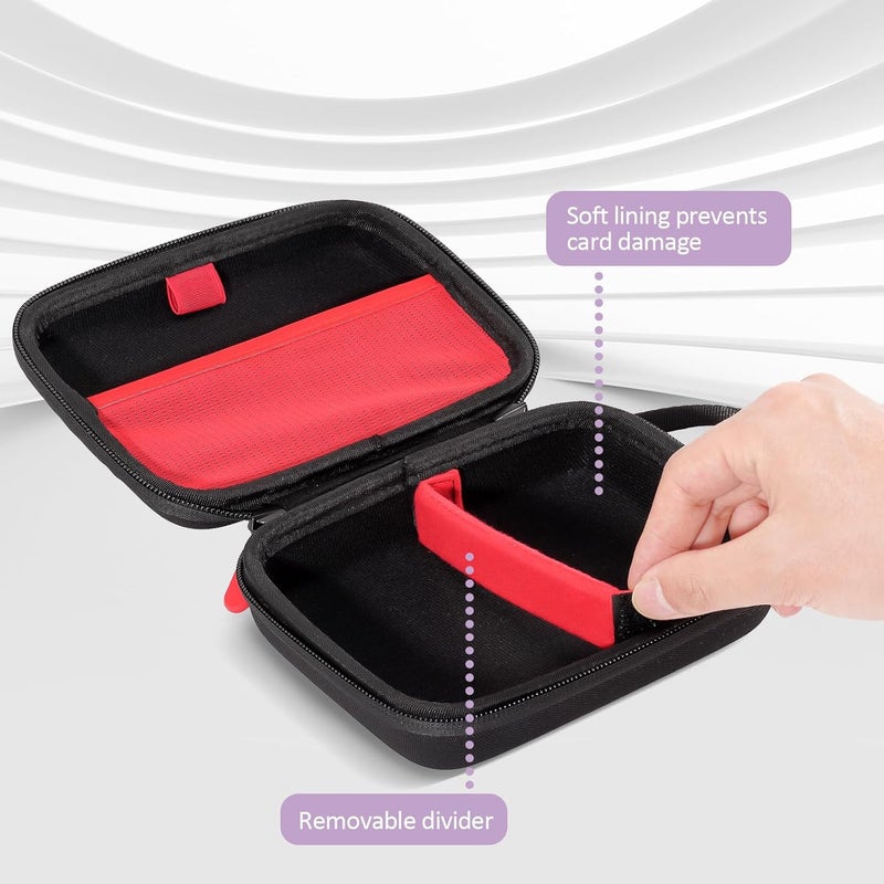 Procase Hard Playing Card Game Carrying Case, Travel Storage Box Holds 300+ Trading Cards, Bag Holder for Classic Board Game UNO, Five Crowns，SKYJO, PlayMonster and More (Case Only) -Black - Image 3